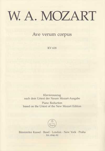 Ave verum corpus K. 618