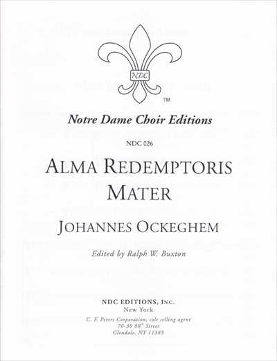 Alma redemptoris mater [SATB]