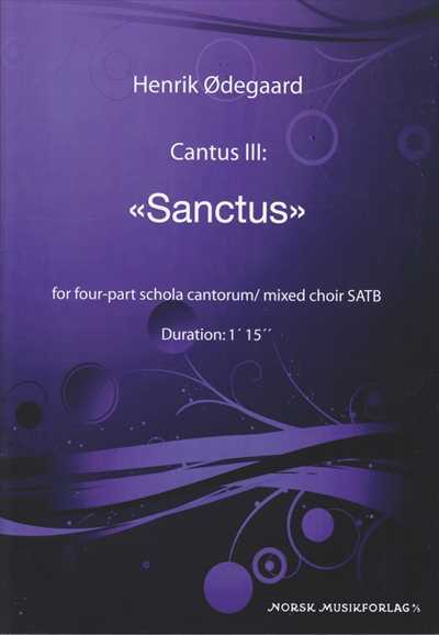 Cantus III: Sanctus