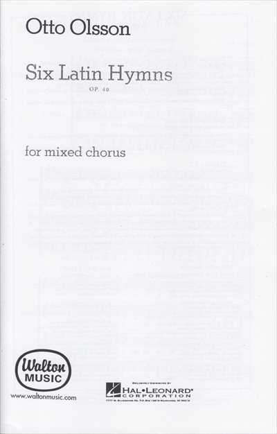 6 Latin Hymn Op.40