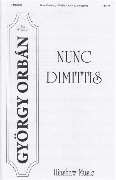 Nunc Dimittis [SATB] (Print On Demand)
