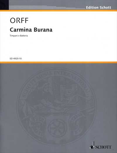 Carmina Burana [2 Pf. & Perc. ver. / Percussion Part]