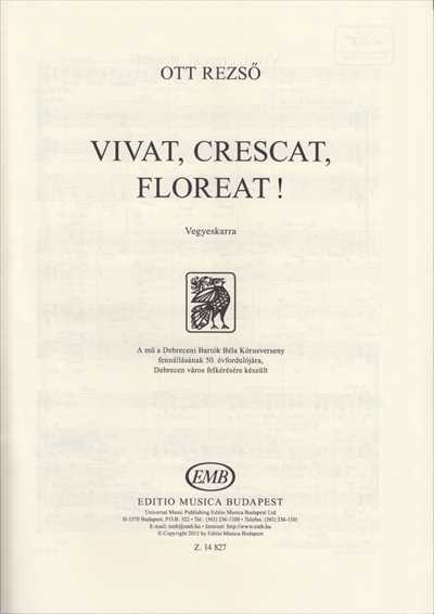 Vivat, crescat, floreat!