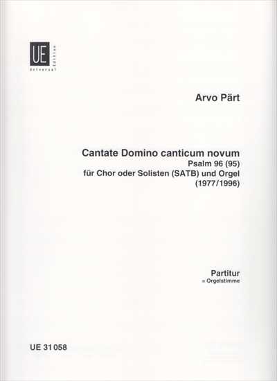 Cantate Domino Canticum Novum