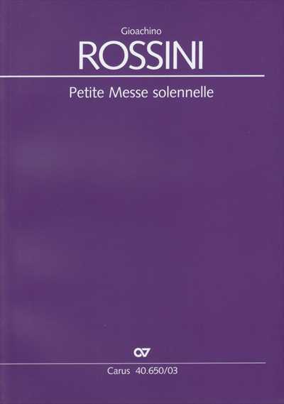 Petite Messe Solennelle [Vocal Score]
