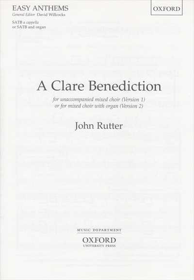A Clare Benediction [SATB]
