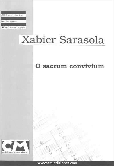 O sacrum convivium [SATB]