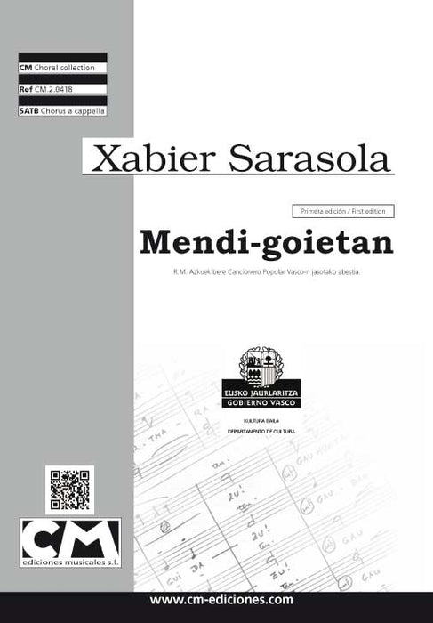 Mendi-goietan [SATB]