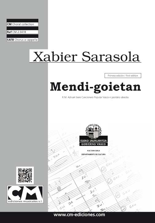 Mendi-goietan [SATB]
