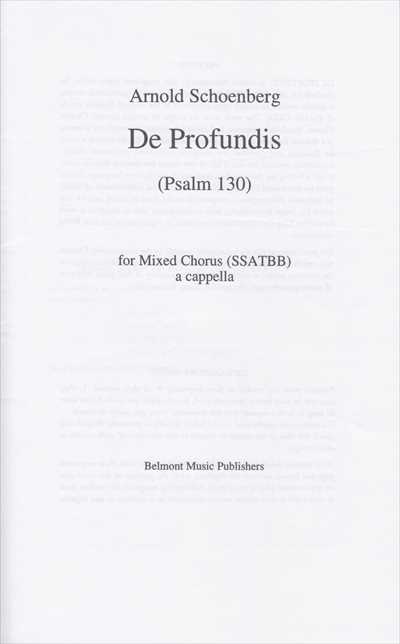De Profundis Op.50b (Psalm 130)