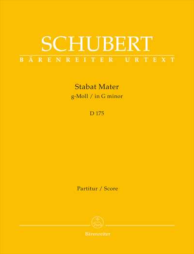 Stabat Mater in g  D 175 [Full Score]