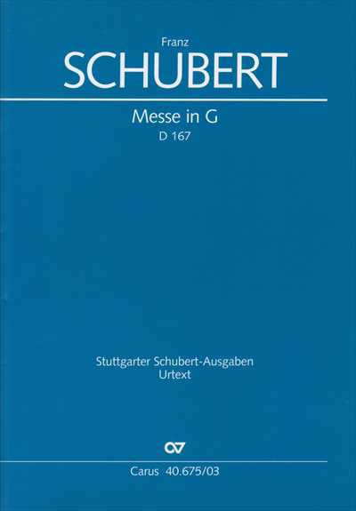 Messe No.2 in G D.167 [Vocal Score]