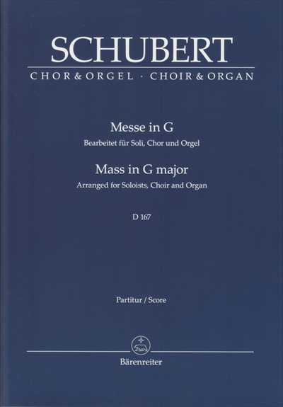 Messe No.2 in G D.167 (Choir & Organ version：Baerenreiter)