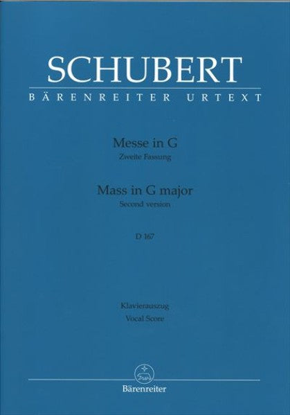 Messe G-Dur D 167 [第2稿 / Vocal Score]
