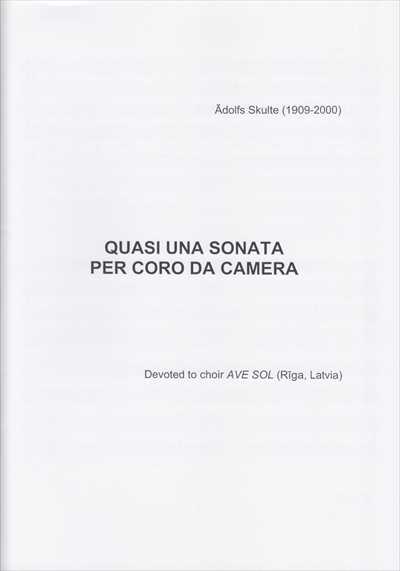 Quasi una Sonata per coro da camera
