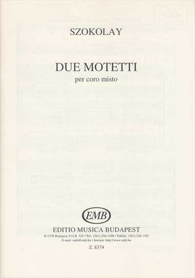 Due Motetti [SSATB]