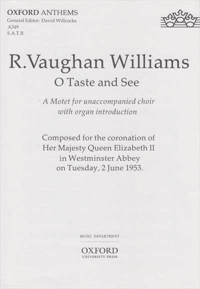 O Taste and See