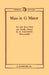 Mass in g [SATB]