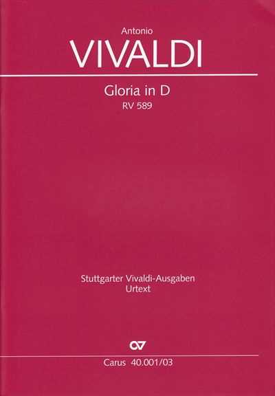 Gloria in D major RV 589 [Vocal Score]
