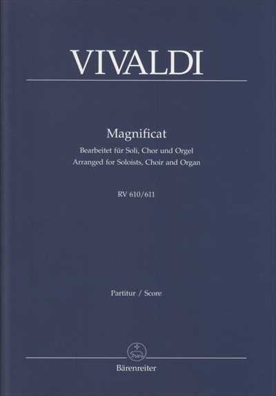 Magnificat RV.610/611 (Choir and Organ version)