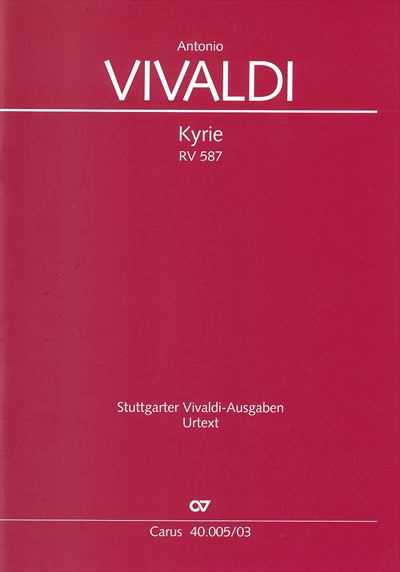 Kyrie RV.587 [Vocal Score]