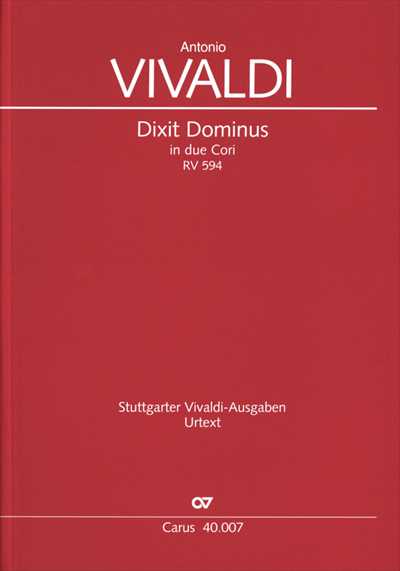 Dixit Dominus RV.594 [Full Score]