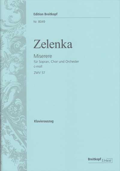 Miserere c-moll ZWV 57 [Vocal Score]