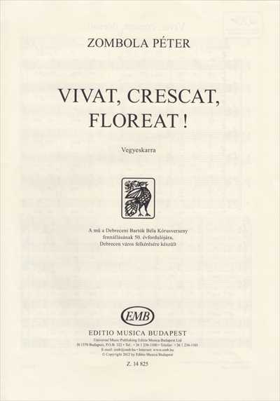Vivat, crescat, floreat!