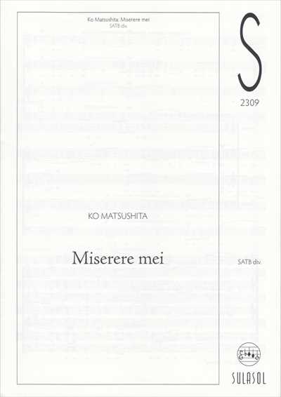 Miserere mei [SATB]