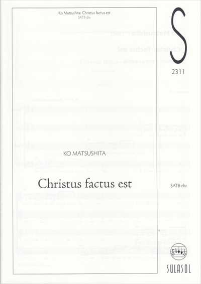 Christus factus est [SATB]