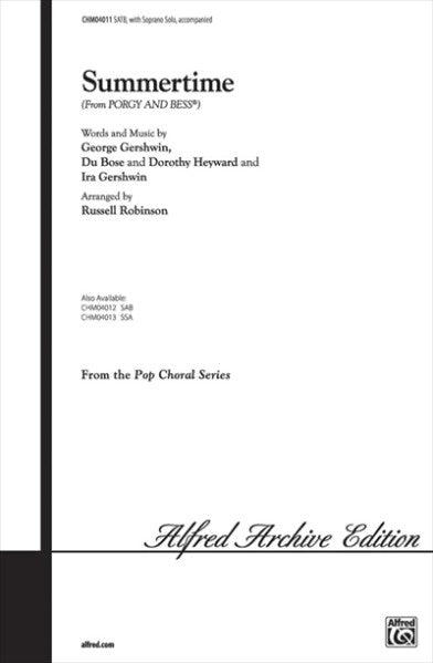 Summertime from Porgy and Bess [SATB]