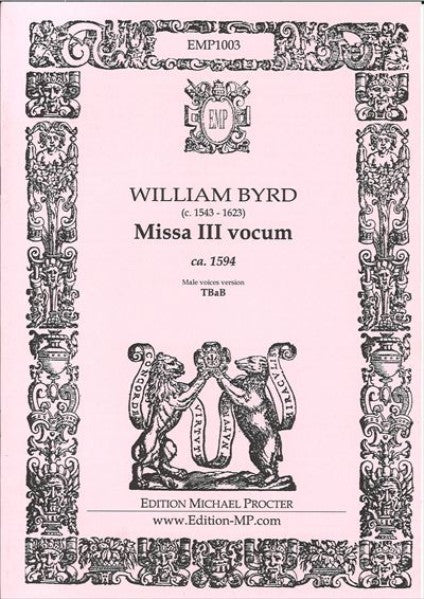 Missa III vocum for TTB (Mass for 3 voices)