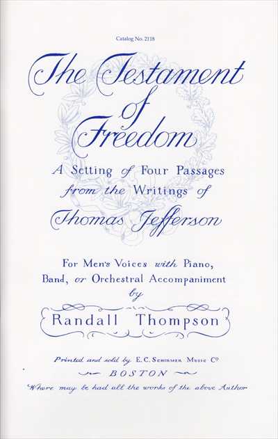 The Testament of Freedom