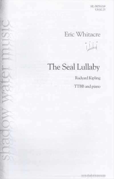 The Seal Lullaby [TTBB]