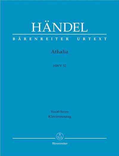 Athalia HWV 52 [Vocal Score]