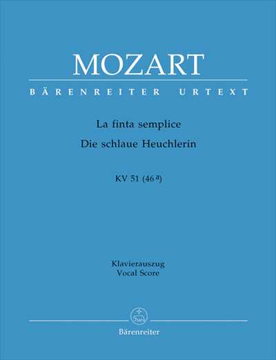 La finta semplice KV51(46a) [Vocal Score]