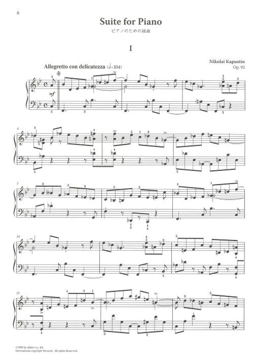 Suite for Piano, Op.92