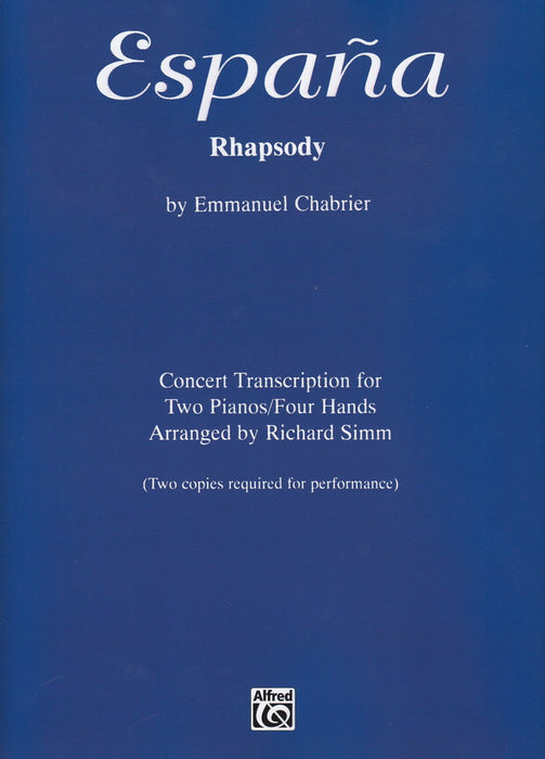 Espana Rhapsody Concert Transcription