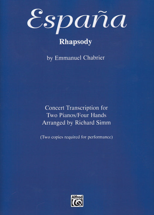 Espana Rhapsody Concert Transcription