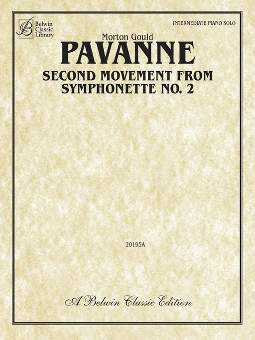 Pavanne Second Movement from Symphonette No.2