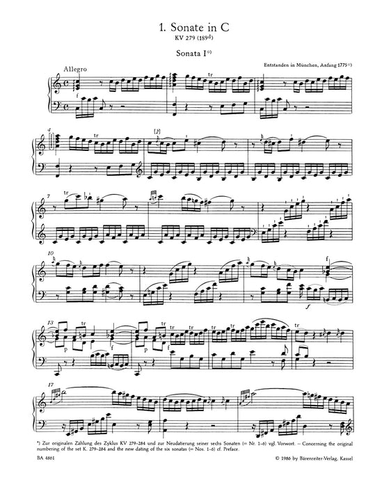 Klaviersonaten 1