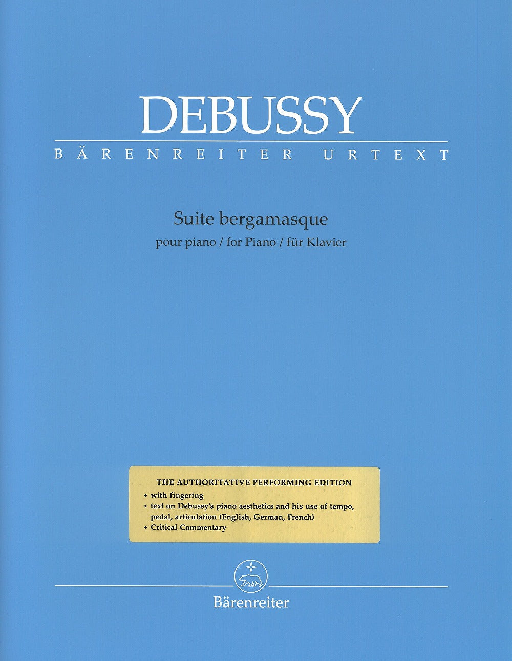 Suite bergamasque * mit fingersaetzen - ベルガマスク組曲 [運指付き