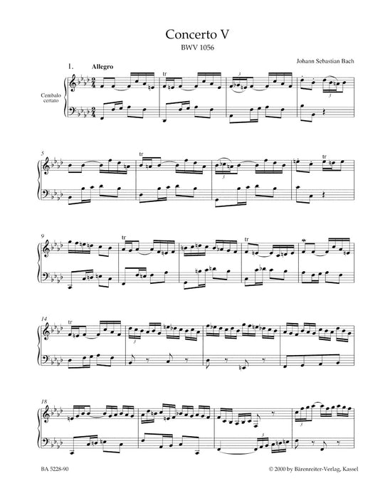 Concerto Nr.5 in f-moll BWV1056