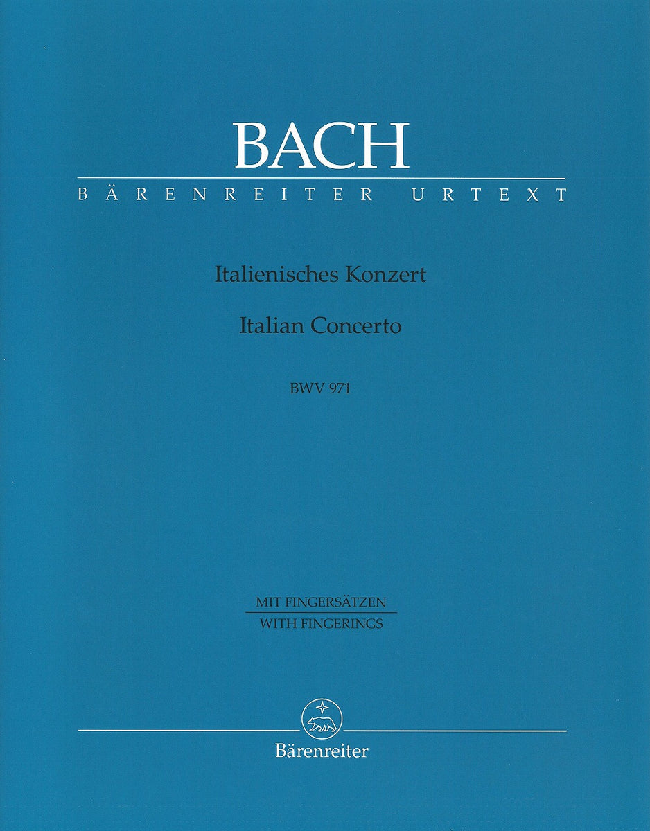 Italienisches Konzert BWV971 * mit fingersaetzen - イタリア協奏曲 BWV971 [運指付き] -  J.S.バッハ — 楽譜専門店 Crescendo alle