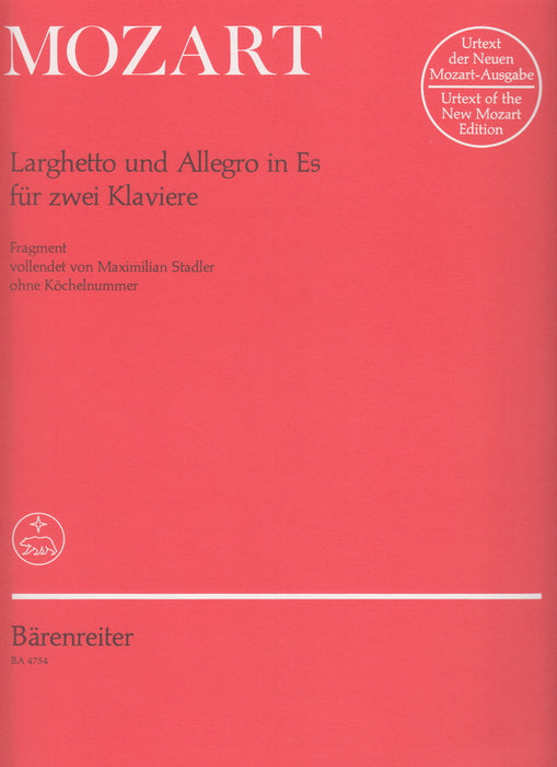 Larghetto und Allegro in Es fur 2 Klaviere - Stadler