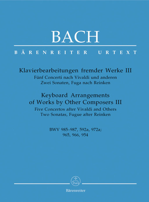 Keyboard Arrangements of Works by Other Composers 3