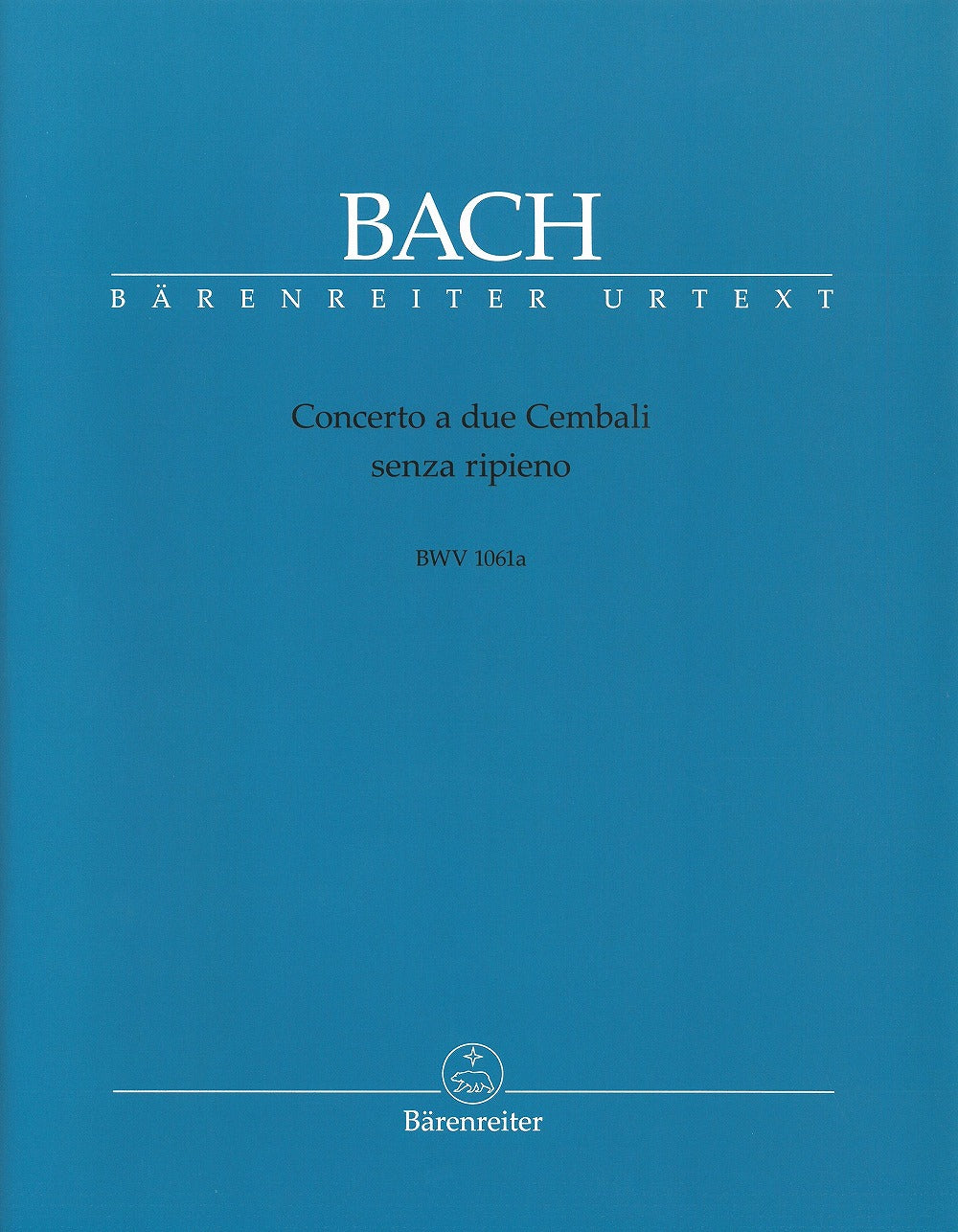 Concerto a due Cembali BWV1061a - 2台のチェンバロのための協奏曲 BWV1061a(2台4手編曲) - J.S.バッハ  — 楽譜専門店 Crescendo alle