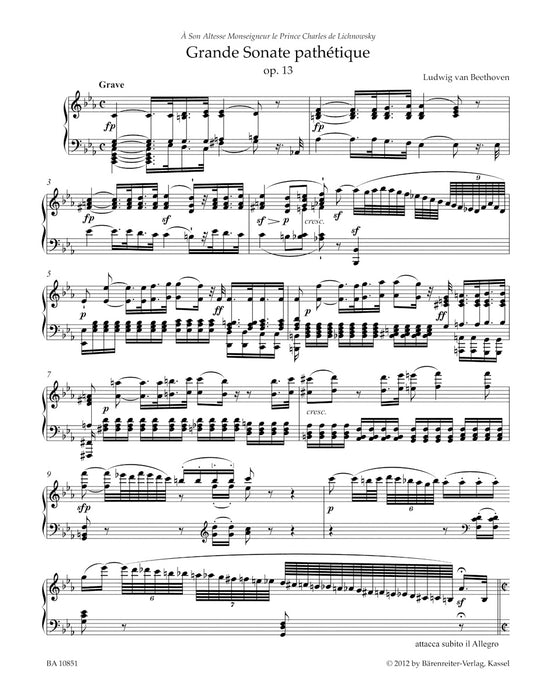 Grande Sonate pathetique in C minor op.13