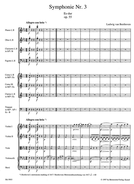 ベートーヴェン　Crescendo　set)　in　Symphonies　The　楽譜専門店　Nine　—　(BOXセット)　(9　a　[指揮者用大型スコア]　交響曲全集　alle