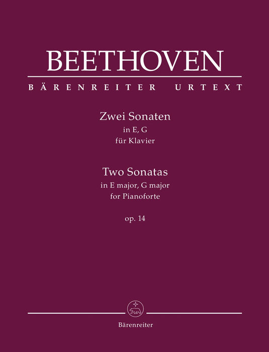 Zwei Sonaten in E, G fur Klavier Op.14